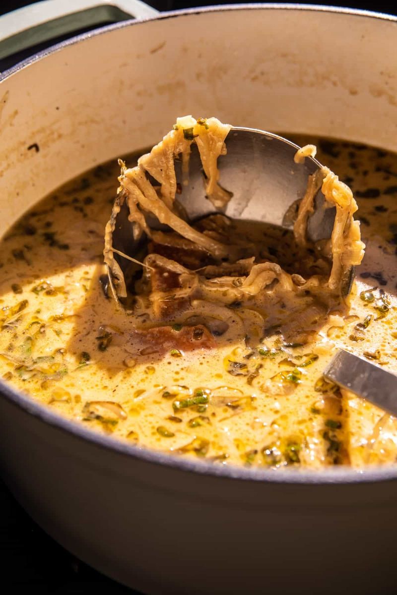 Upside-Down Onion Soup Gratinee