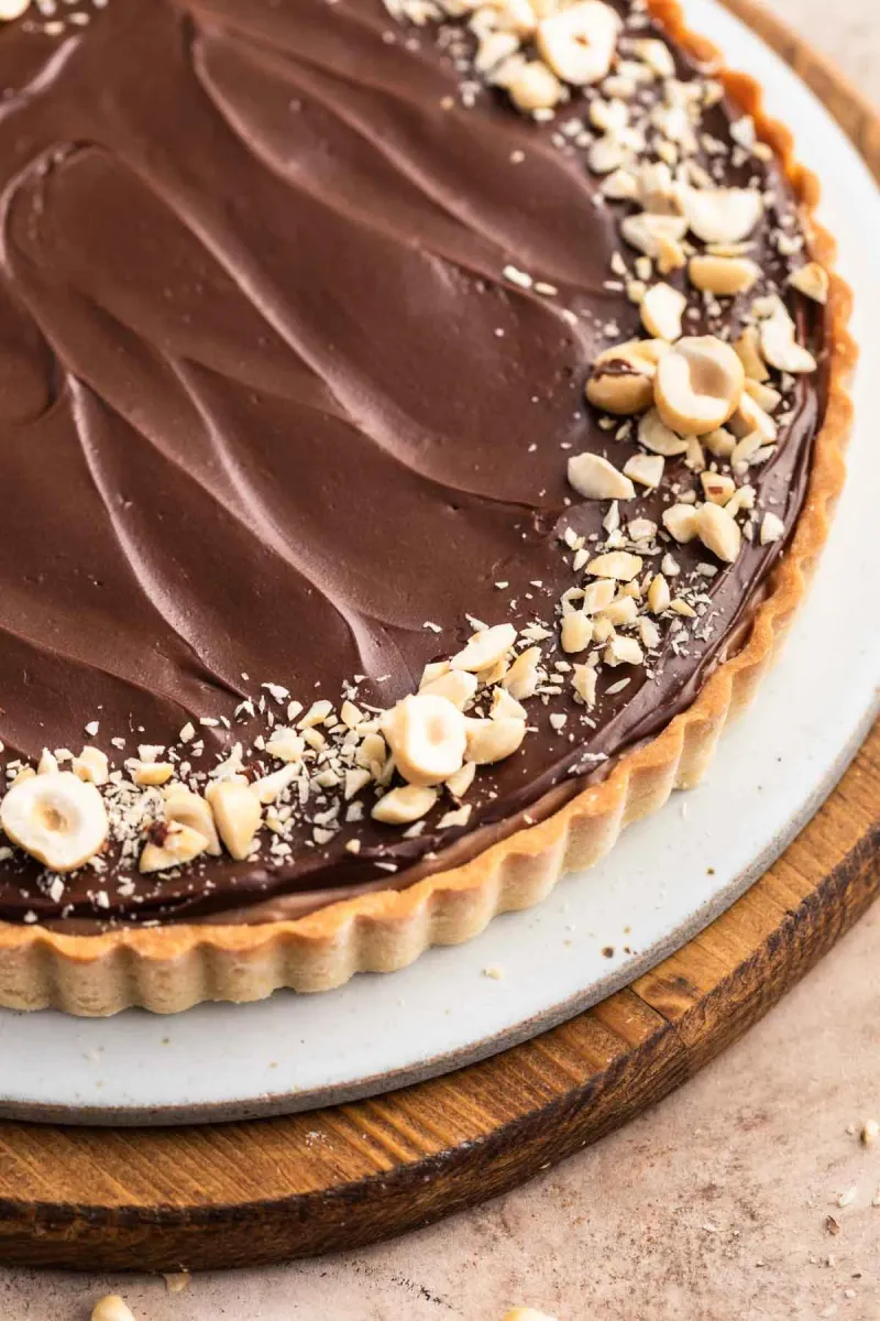 Nutella and Hazelnut Tart
