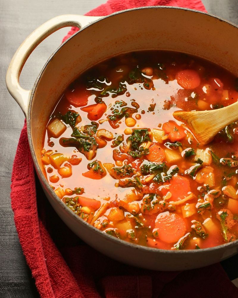 A Pot of Homemade Soup