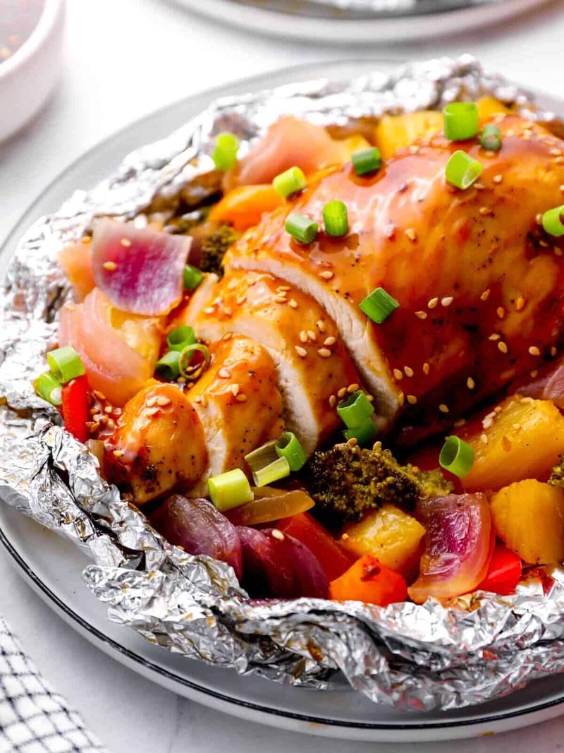 Teriyaki Chicken and Pineapple Packets