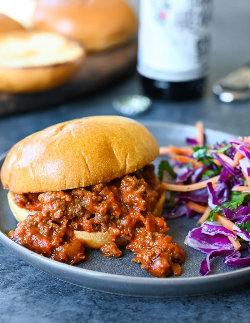 Sloppy Joes on Brioche Buns