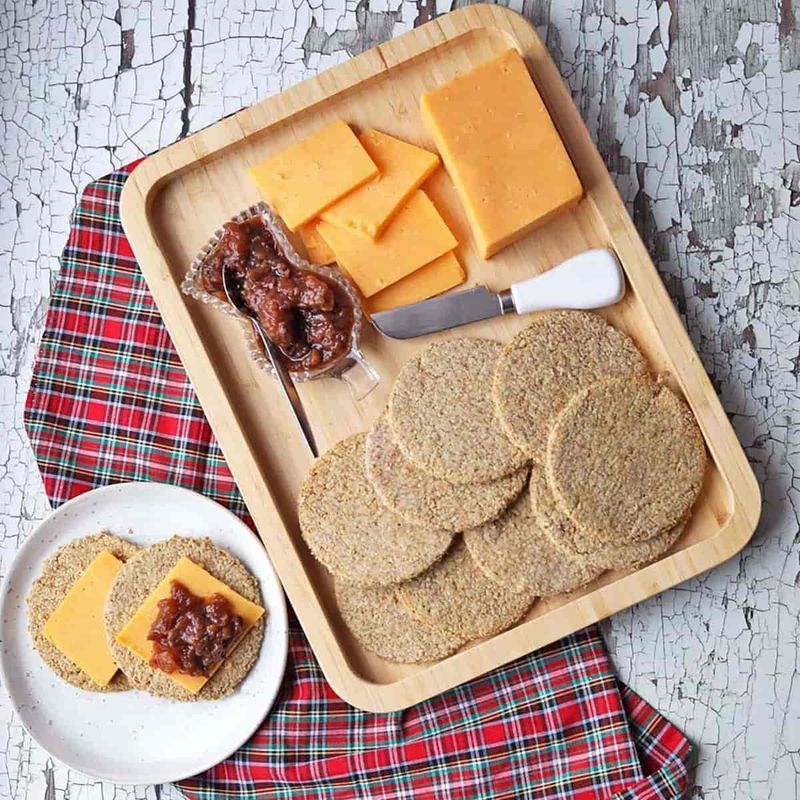 Forfar Oatcakes with Smoked Cheese