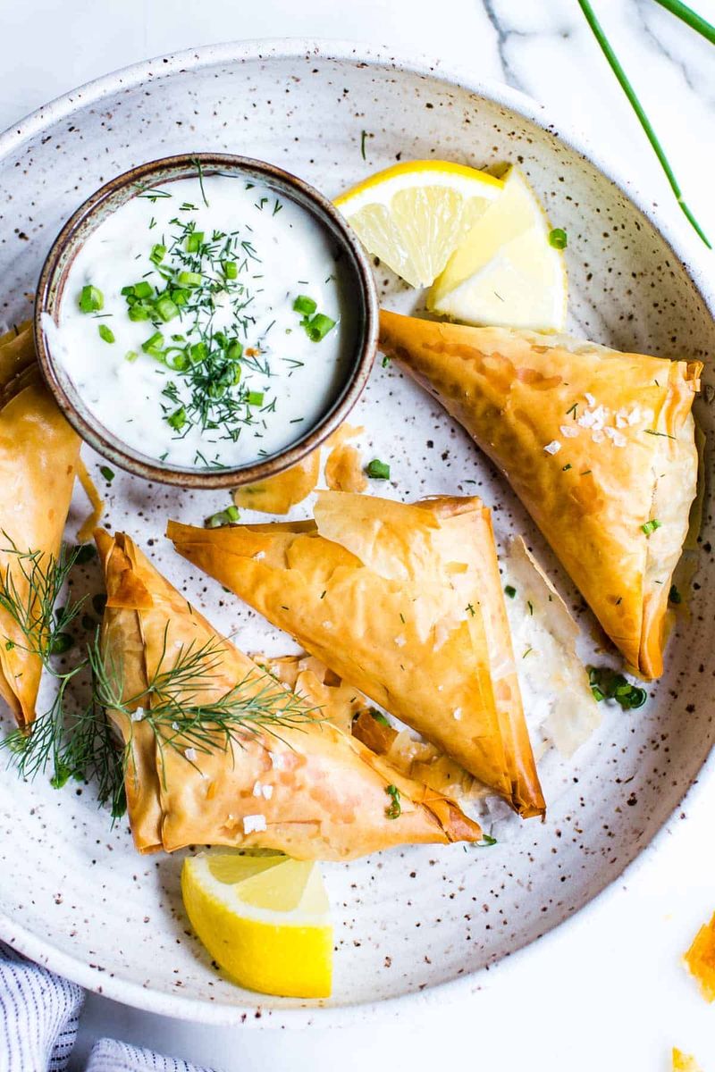 Greek Spanakopita Triangles
