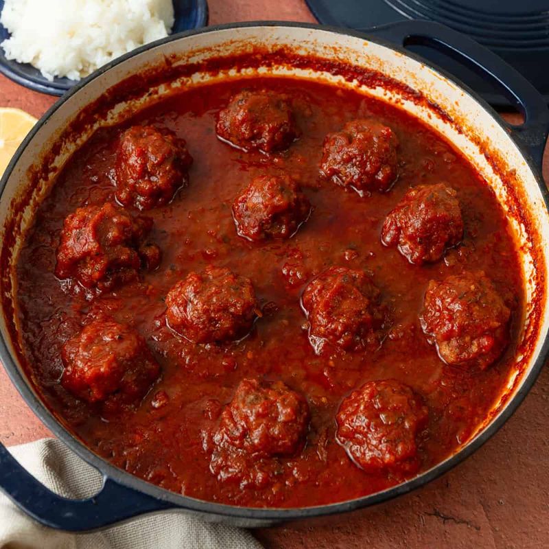 Jewish-Style Meatballs in Sweet and Sour Sauce