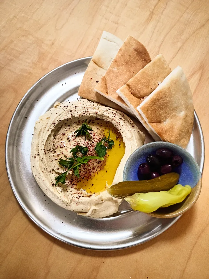 Hummus and Pita Platter