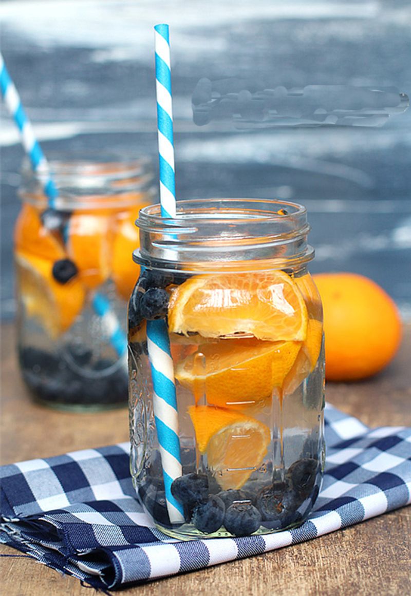Sparkling Water with Fruit Slices