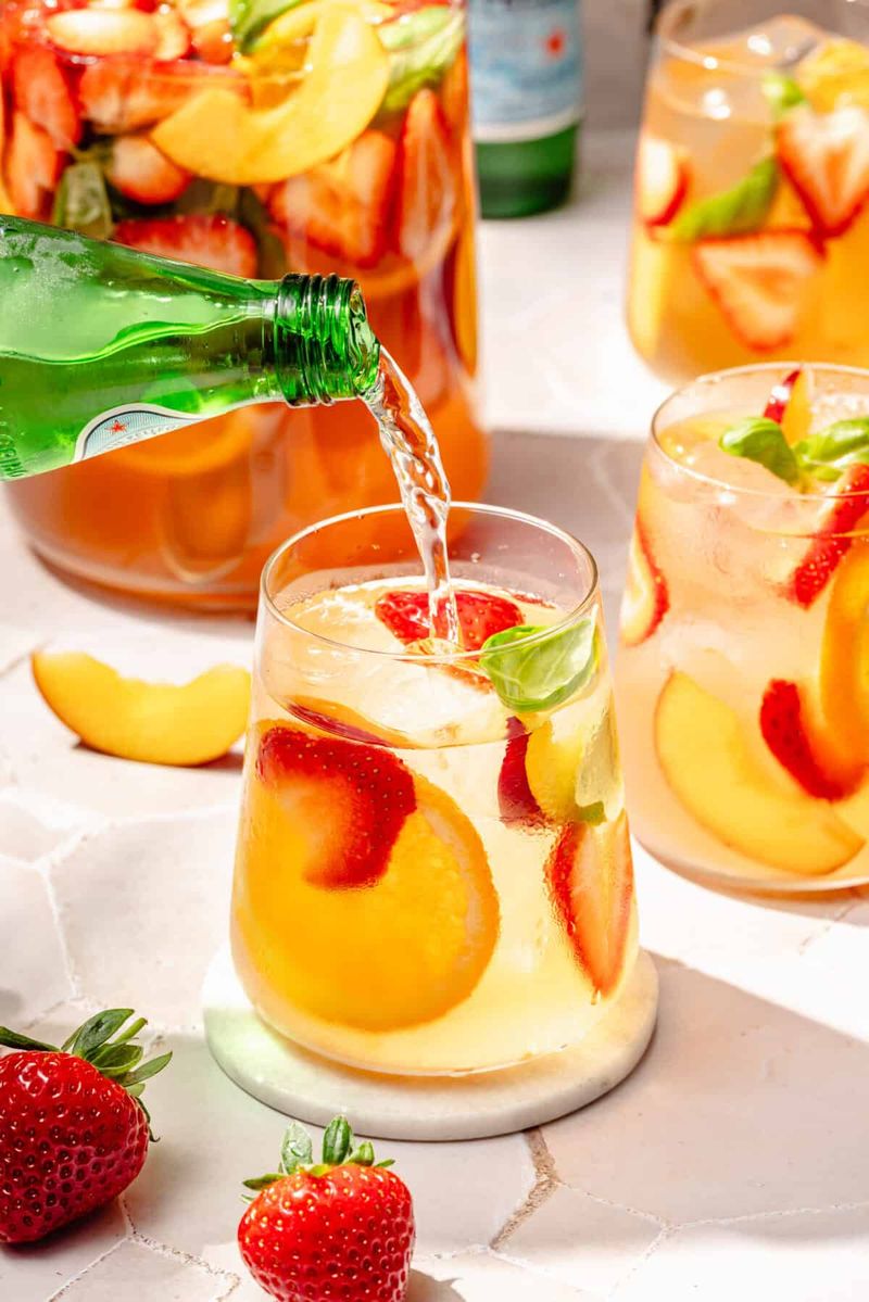 Sparkling Drinks with Fruit