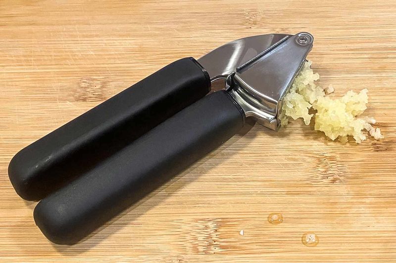 Pressing Garlic