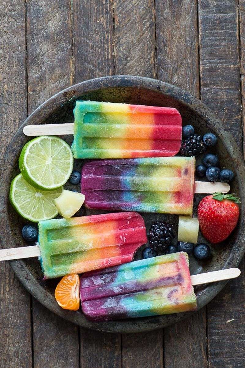Frozen Fruit Popsicles