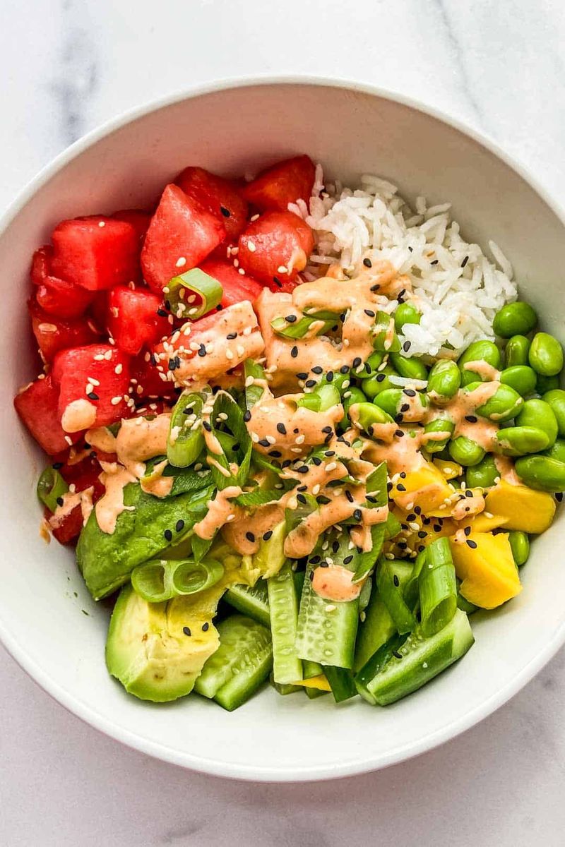 Watermelon Poke Bowl