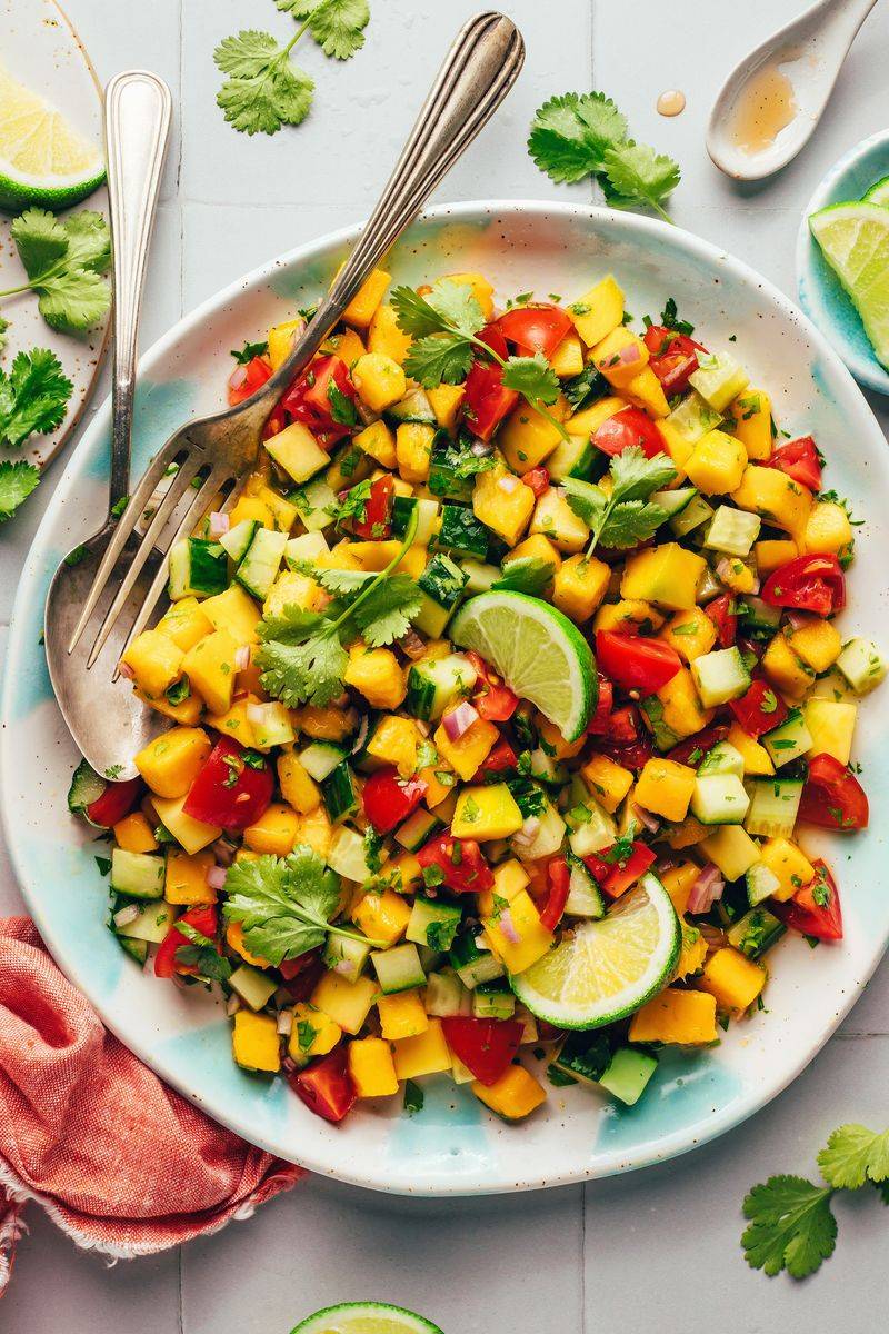Spicy Radish and Mango Salad