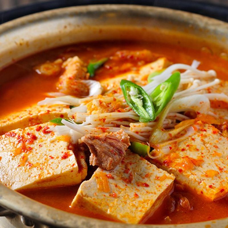Korean Kimchi and Tofu Stew