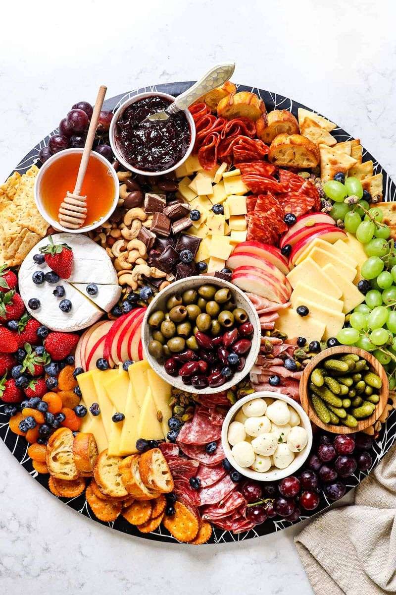 Charcuterie Leftovers on a Board