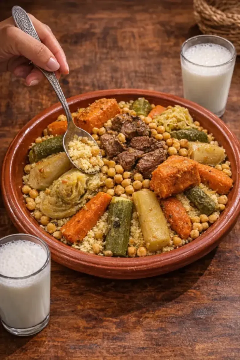 Moroccan Couscous with Seven Vegetables