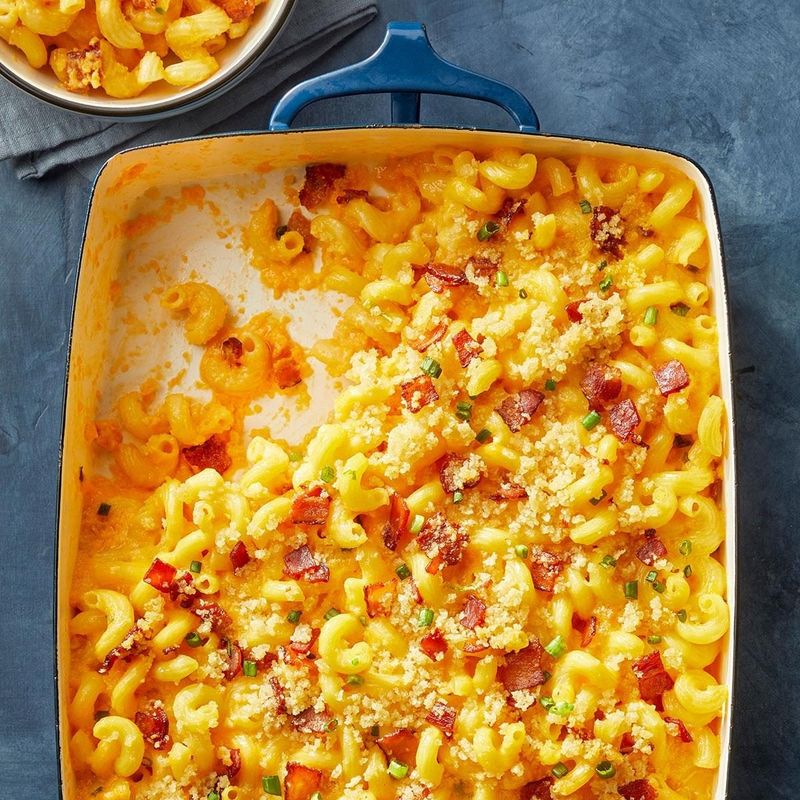 Cavatappi with Mac and Cheese Sauce