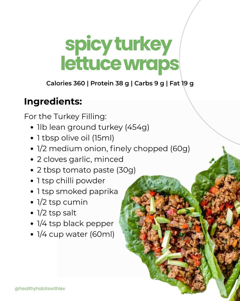 Turkey and Hummus Lettuce Wraps