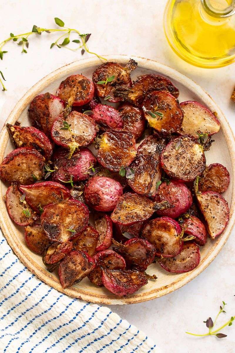 Roasted Radishes with Butter and Herbs
