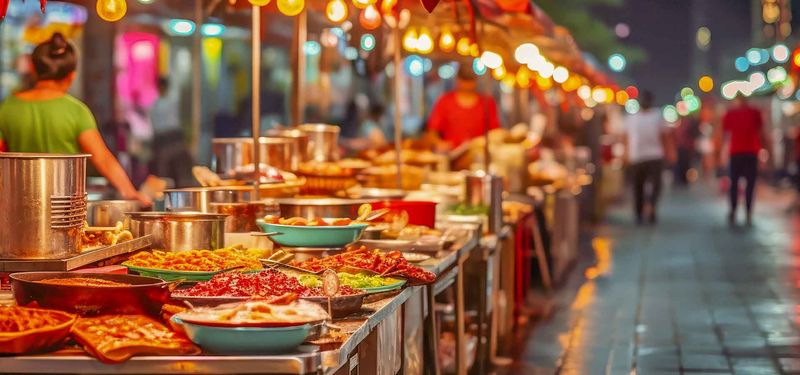 Trying Street Food in a Foreign Country