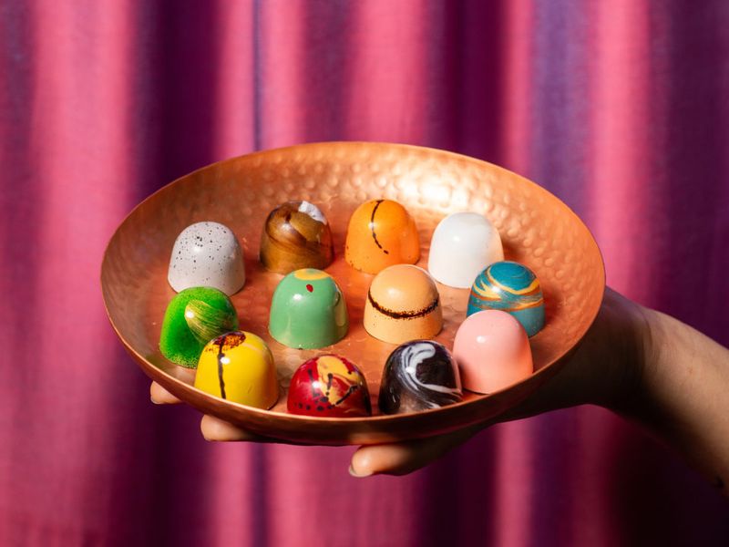 Hand-Painted Chocolate Bonbons