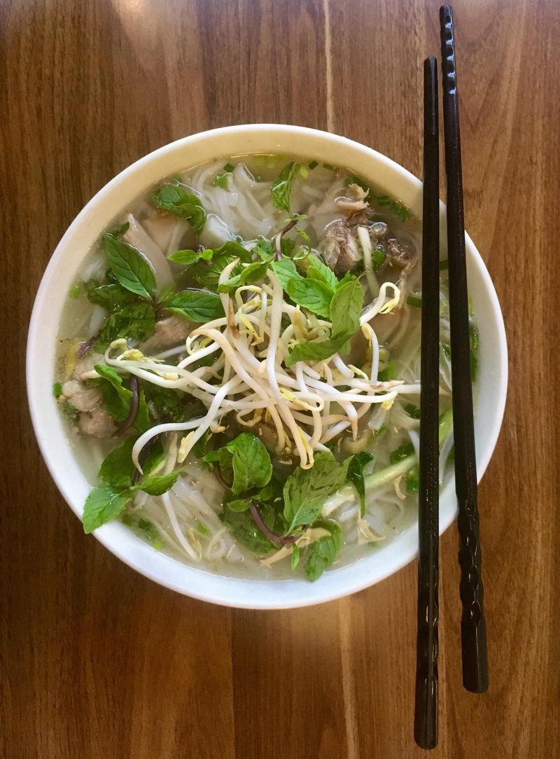 Vietnamese Pho with Fresh Mint