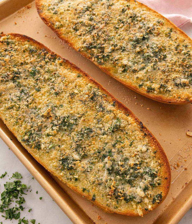 Garlic Bread at Breakfast