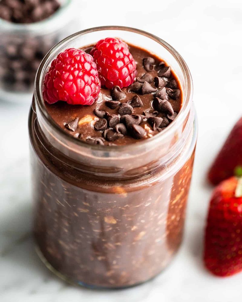 Chocolate Mousse Overnight Oats