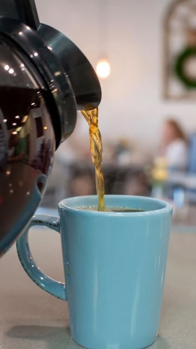 The First Sip of Hot Coffee in the Morning