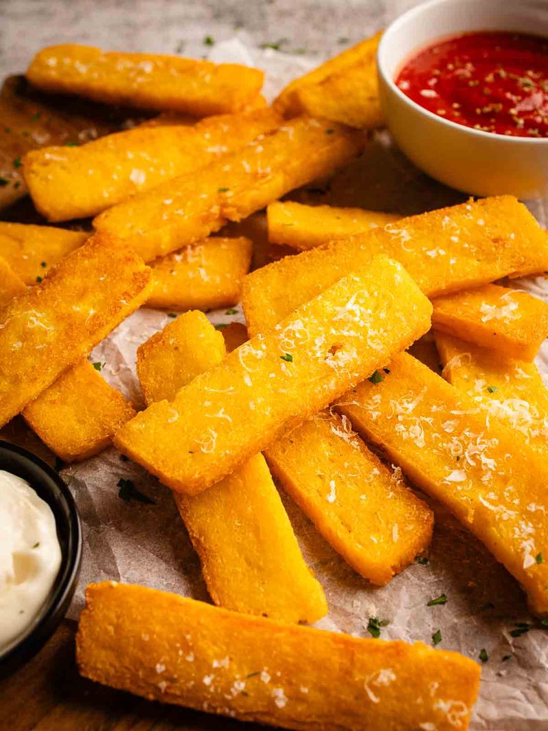 Crispy Fried Polenta Sticks
