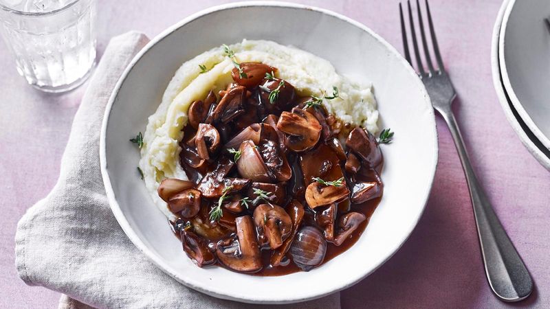 Mushroom Bourguignon