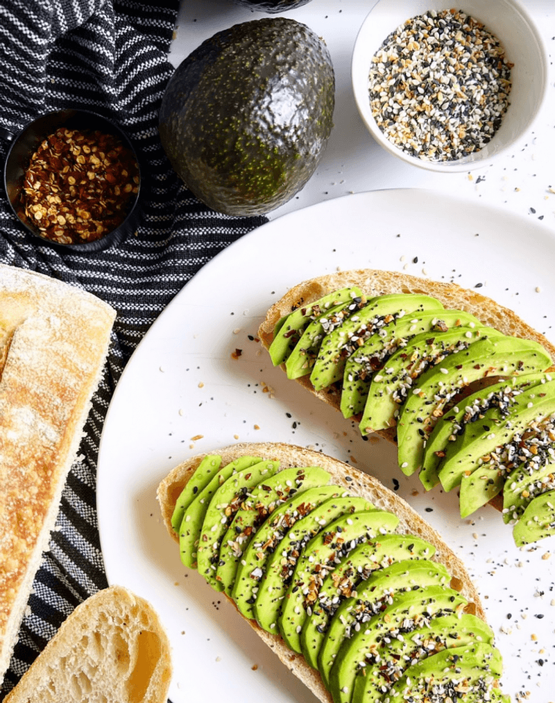 Avocado Toast With Everything Bagel Seasoning