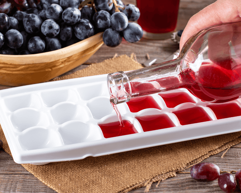 Freeze Leftover Wine in Ice Cube Trays