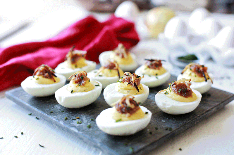 Crumble Over Deviled Eggs for a Party-Ready Finish