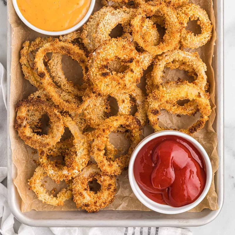 Oven-Baked Onion Rings
