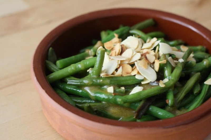 Spanish Green Beans with Jamón Serrano and Almonds
