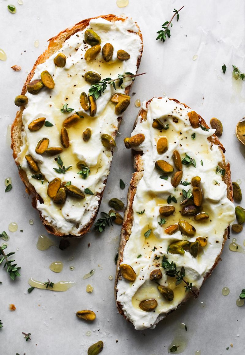 Ricotta Toast with Honey