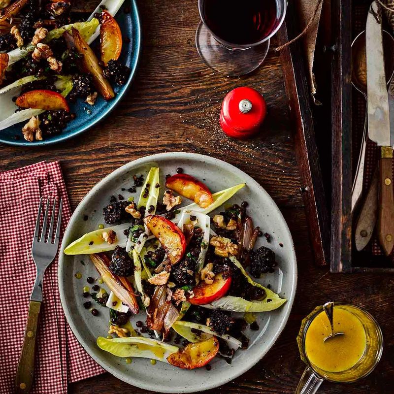 Apple and Black Pudding Salad