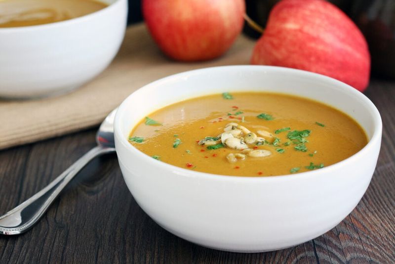 Curried Apple and Butternut Squash Soup