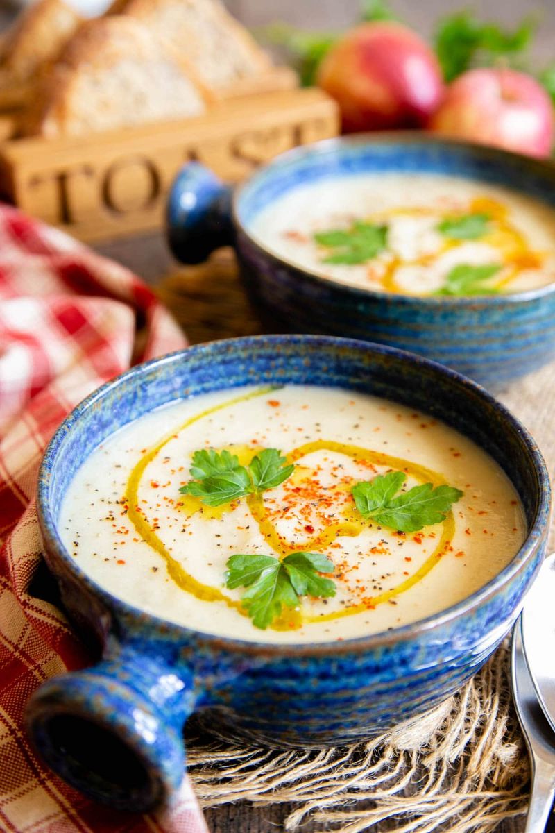 Roasted Apple and Parsnip Soup