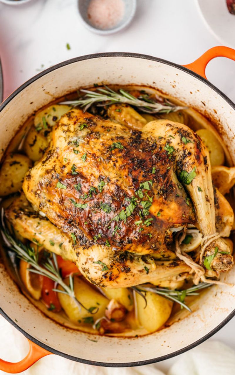 Slow-Cook a Whole Chicken in a Single Dutch Oven