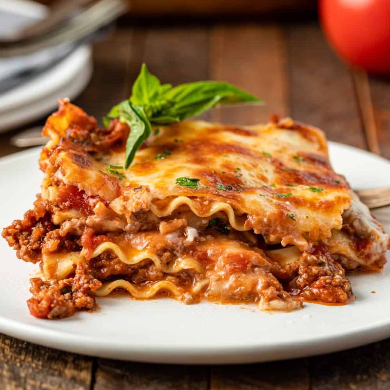 Lasagna with Bechamel and Ricotta
