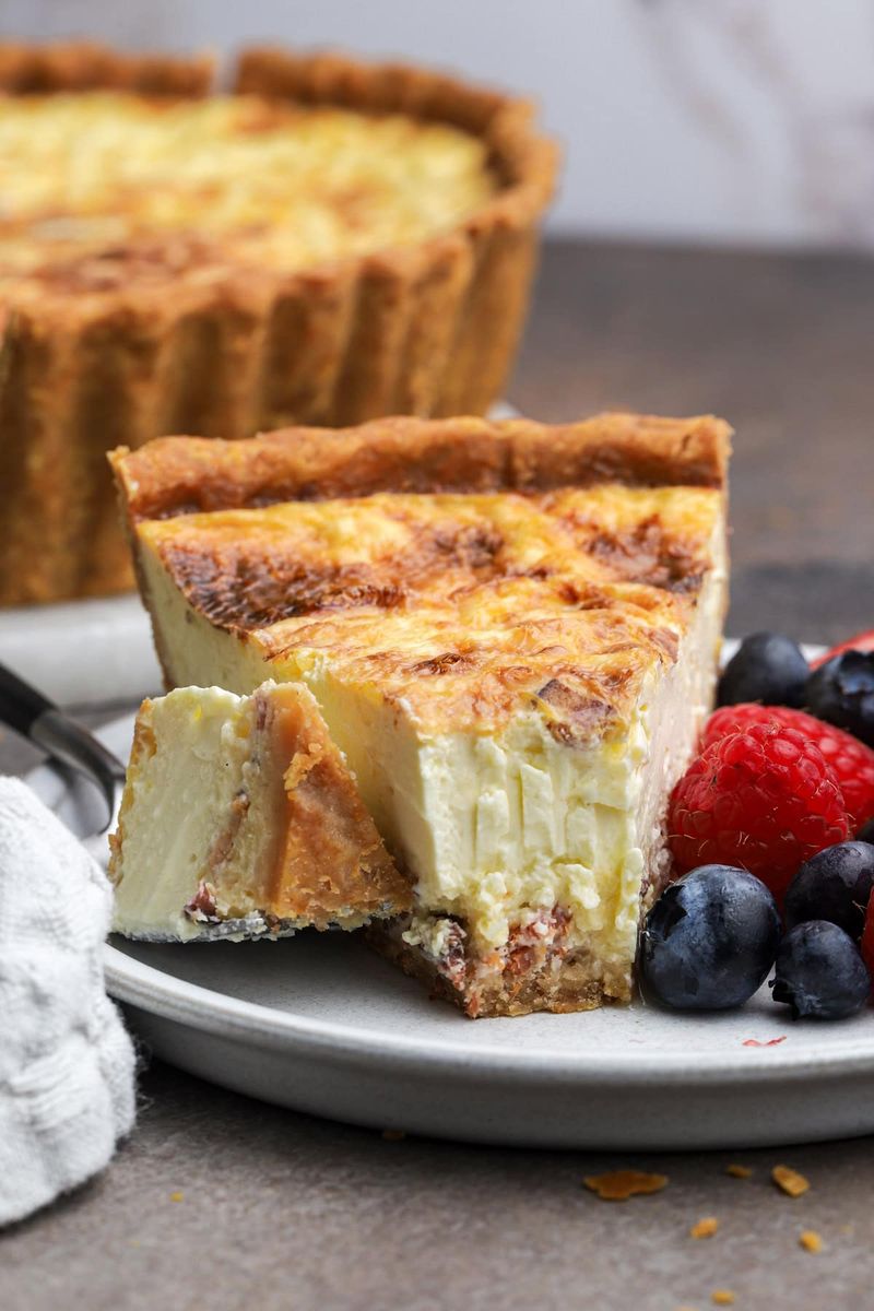 Quiche Lorraine with Soft Cheese Filling