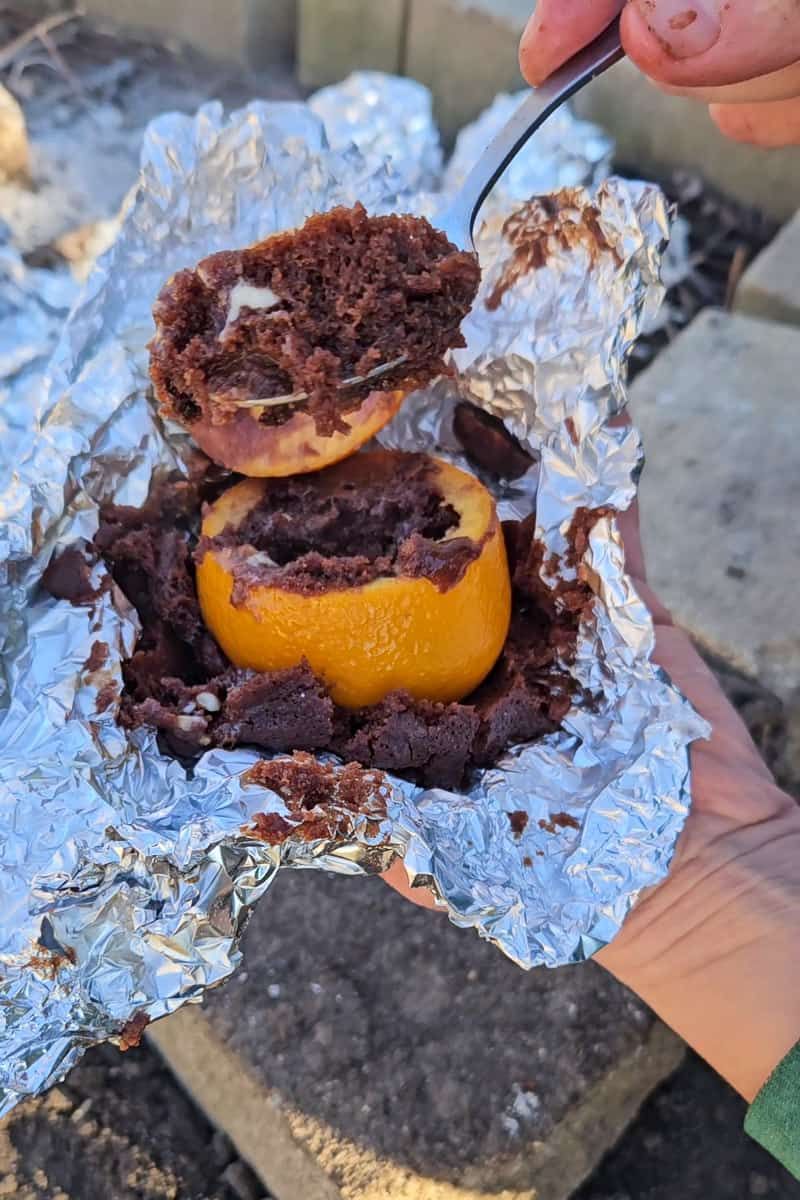 Eggs in an Orange Peel