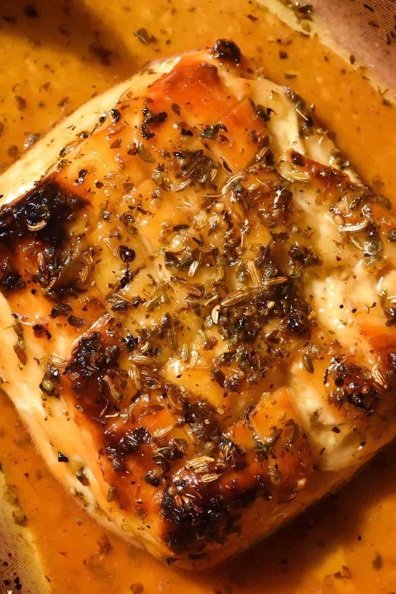 Baked Halloumi with Lemon and Herbs