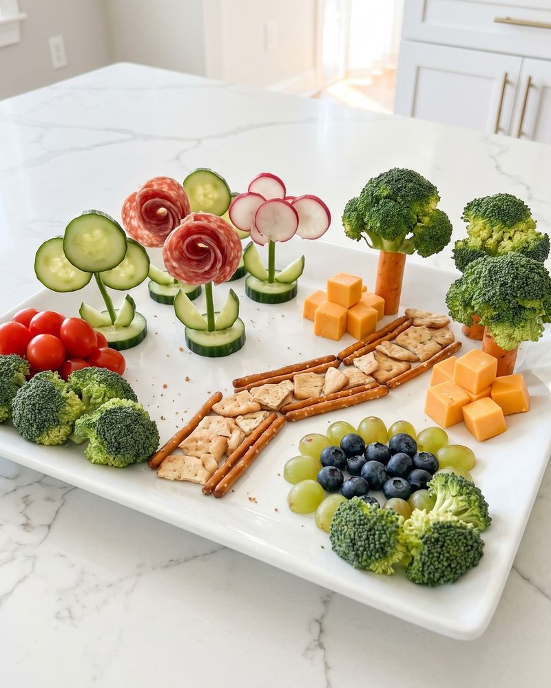 Veggie Garden Hummus Plate