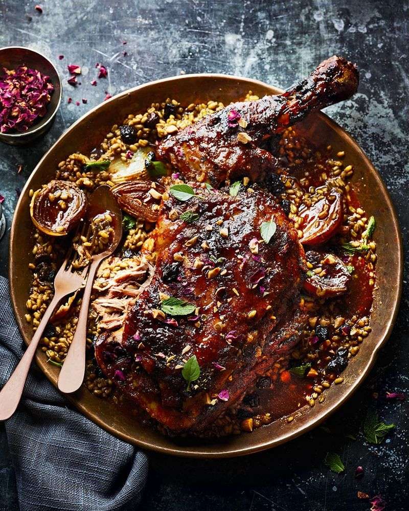 Slow Cooker Lamb Shoulder with Moroccan Spices