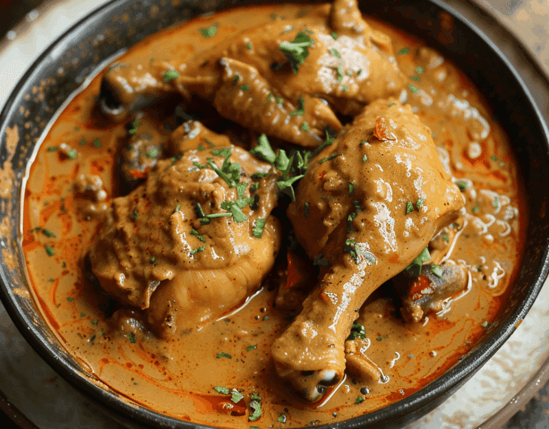 Muamba Nsusu - Congo's Chicken in Palm Butter