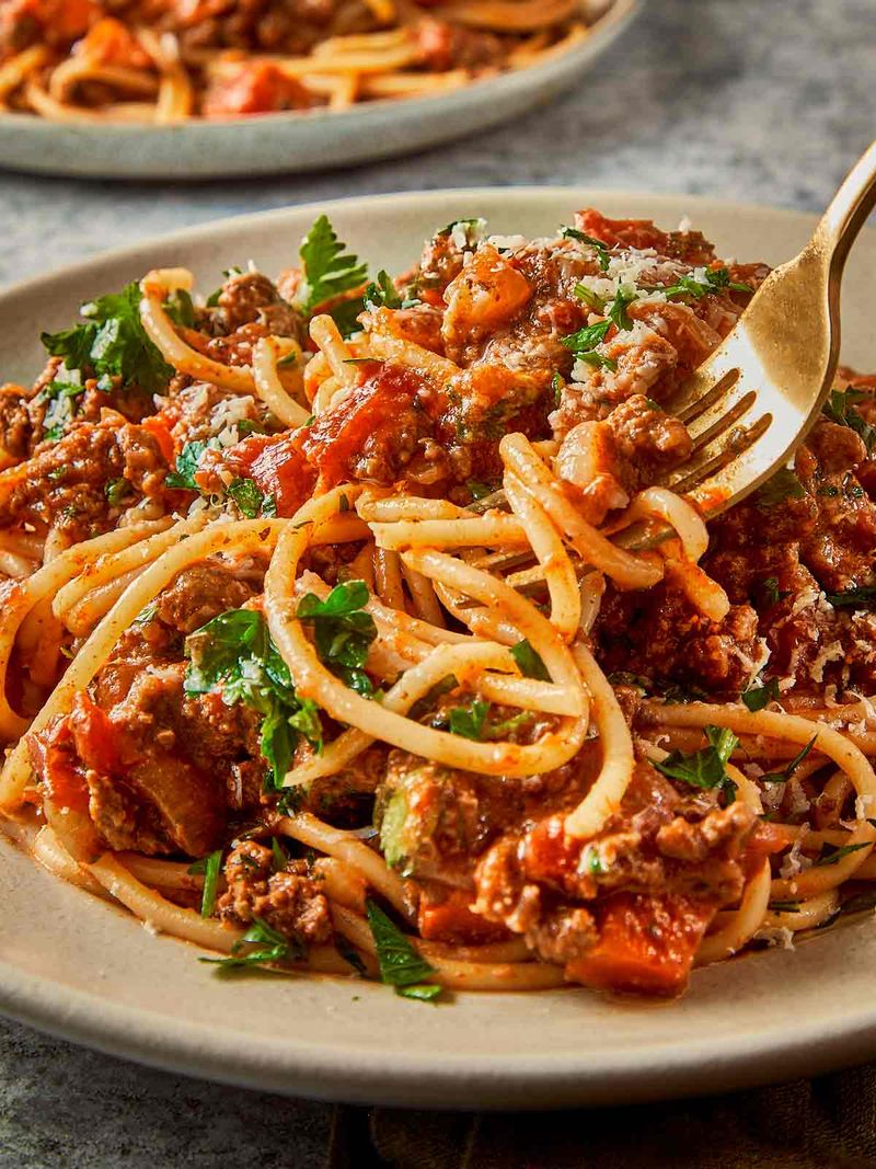 Spaghetti Bolognese at 7 AM