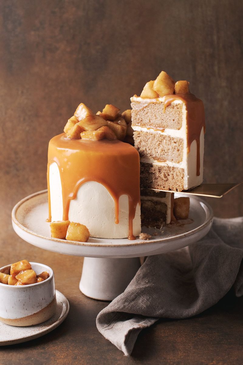 Salted Caramel Apple Cake