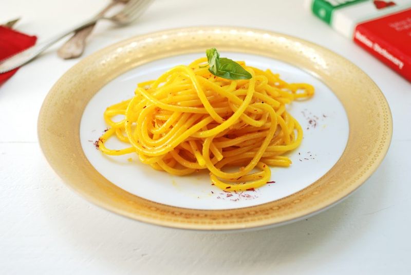 Cacio e Pepe with Saffron