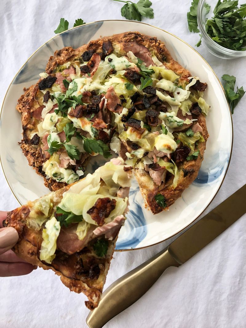 Top a Pizza With Shredded Cabbage